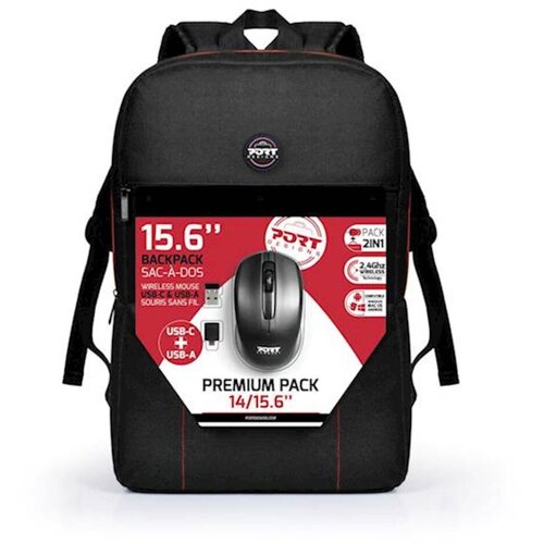 Port Designs Ruksak PORT Premium + miš 15,6” Cijene