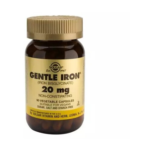 Solgar gvožđe, 20 mg – podrška energiji i zdravlju krvi 90 kapsula Cene