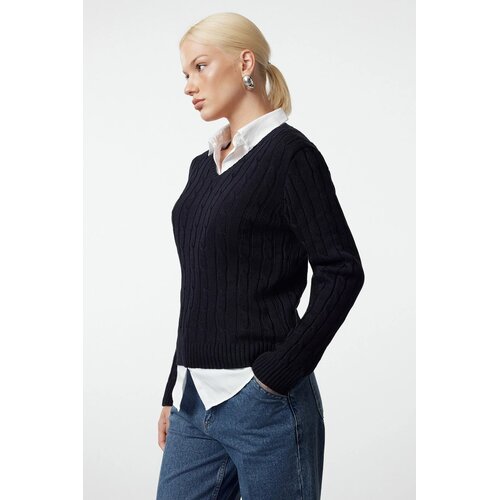 TRENDYOLMILLA ženski duks Twoaw25Kz00249, tamnoplava Cene