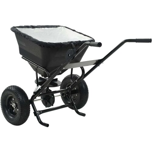 VidaXL Ručni rasipač soli od PVC-a i čelika 106 x 73 x 76 cm 45 L Slike