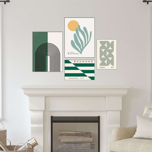 Wallity slika Mdf-00132, 62x85 cm, 4 dela Cene