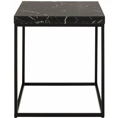 Actona Stranska mizica z mizno ploščo v marmornem dekorju 40x40 cm Barossa –