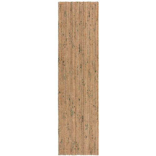Flair Rugs Obojestranski ročno tkan tekač iz jute v naravni in zeleni barvi 60x300 cm Jute Boucle Green – Cene