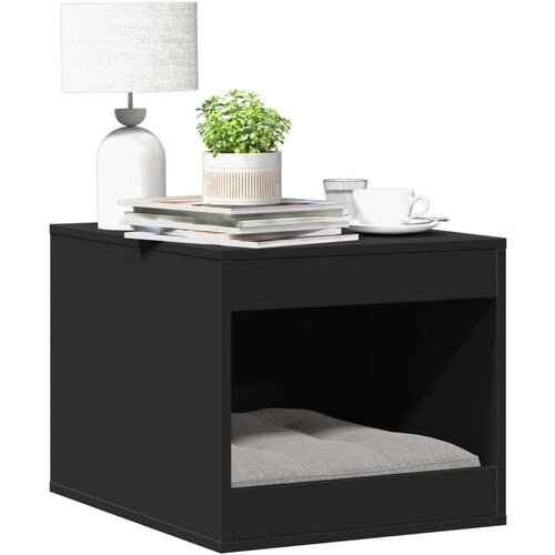 vidaXL Kutija za mačji pijesak crna 47x59x42 cm konstruirano drvo Cijene