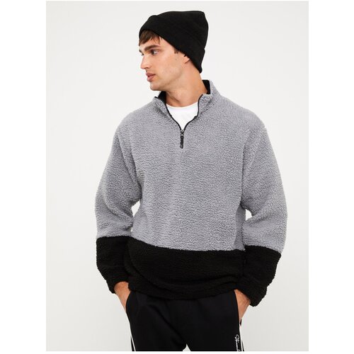 LC Waikiki Men&amp;#039;s High Neck Long Sleeve Plush Sweatshirt Slike