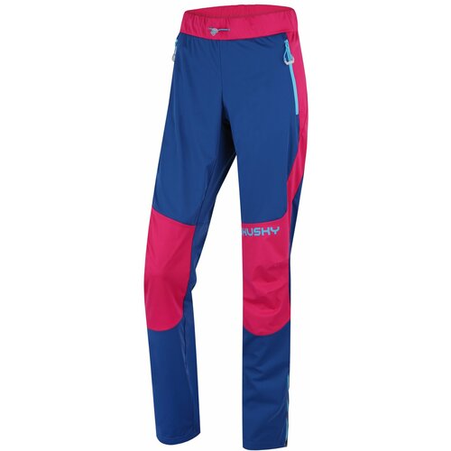 Husky Women's softshell pants Kala L pink/blue Slike