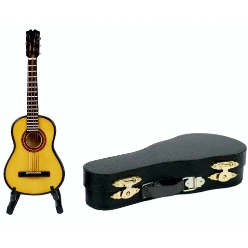  AGIFTY I 1045 Guitar with stand&gift; case (Guitar=13 cm) - mini ukrasni instrument