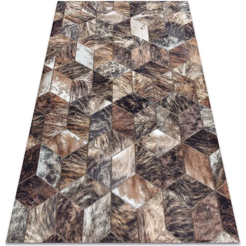 RugsX Preproge Preproga PATCHWORK 21715 rjava - Goveja koža, 160x230 cm Kostanjeva Cene