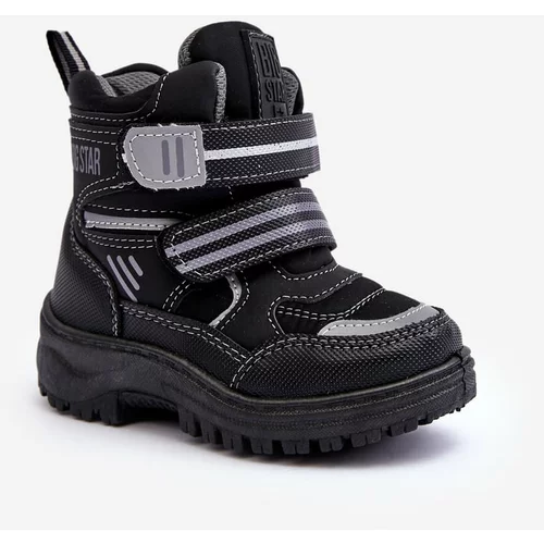 Big Star Children's Velcro Insulated Shoes Black