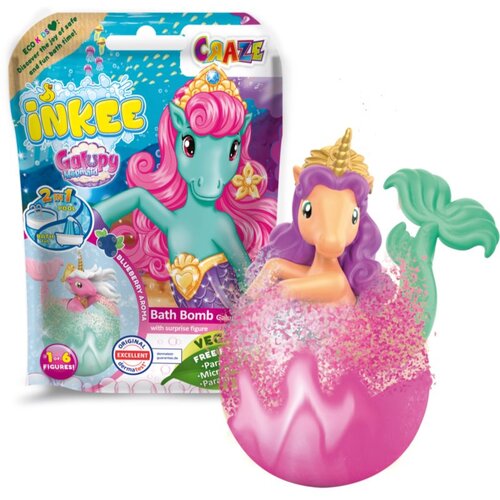 Craze Bath Bomb Galupy Mermaid &amp;scaron;umeća kugla za kupku 1 kom Slike