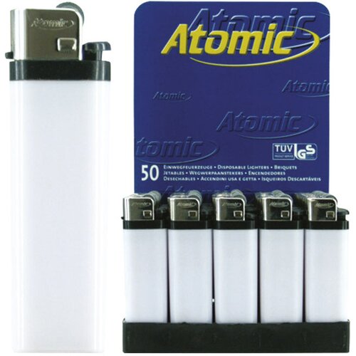  Upaljač jednokratni sjajni atomic reibrad trober 3937105 bijeli Slike