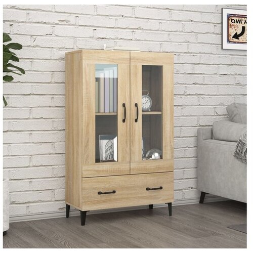  Visoka omarica sonoma hrast 70x31x115 cm inženirski les Cene