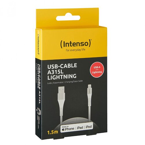Intenso Polnilni kabel A315L, USB-A na Apple Lightning, 1.5 m Slike