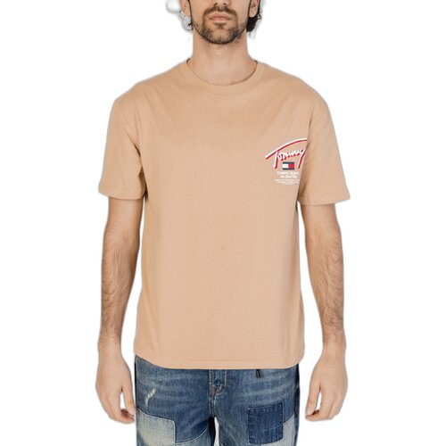 Tommy Hilfiger Polo majice dolgi rokavi REG 3D STREET DM0DM18574 Bež Slike