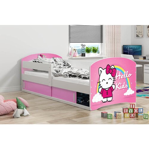 BestBed POSTELJA LUKI 160X80 - HELLO KITTY (VE� BARV)-Bela Cene
