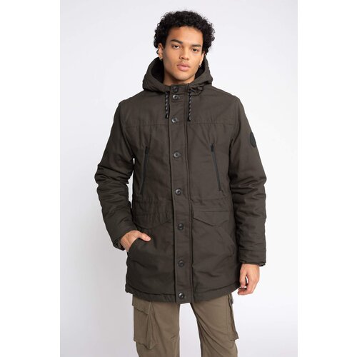 Defacto Slim Fit Plush Cotton Parka Coat Slike