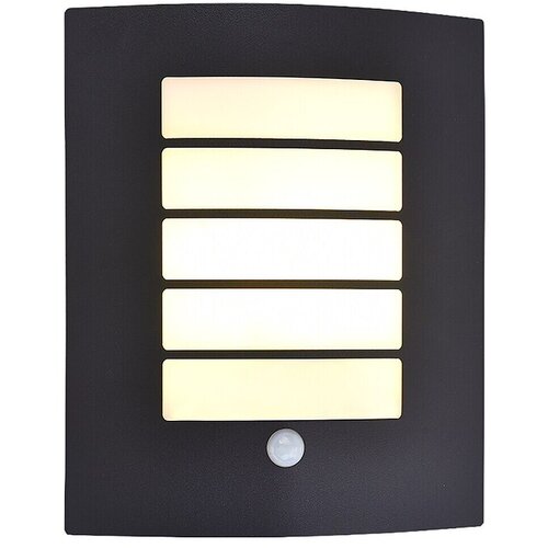 LUTEC LED senzorska zunanja stenska svetilka Slim (40 W, Do x &amp;Scaron; x V: 30,5 x 10 x 23,5 cm, Črna) Slike