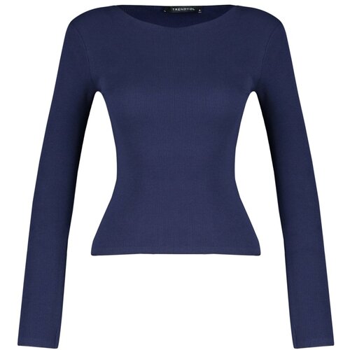 Trendyol Blouse - Dark blue - Slim fit Cene