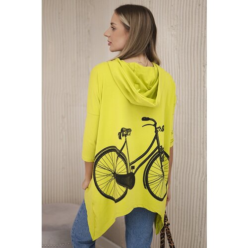 Kesi Kiwi cycling print sweatshirt Cene