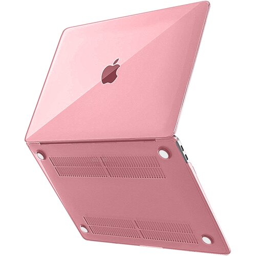 AVIZAR Trda vgrajena za&amp;scaron;čitna torbica, prozoren dizajn - roza str. MacBook Air 13 2020/2019/2018, (5000064158) Slike