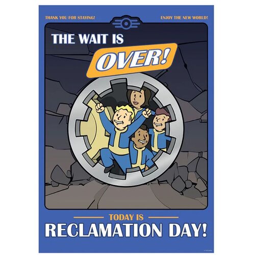 Fallout art print Reclamation Day, A3 Slike