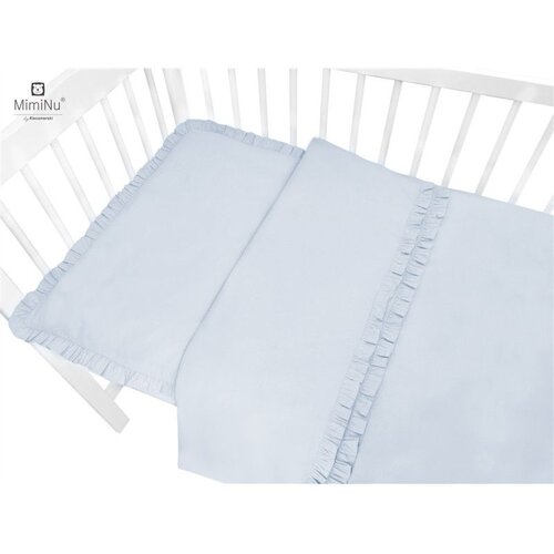 MimiNu Posteljina za dječji krevetić 2-dijelni set - Royal Baby Blue Cijene