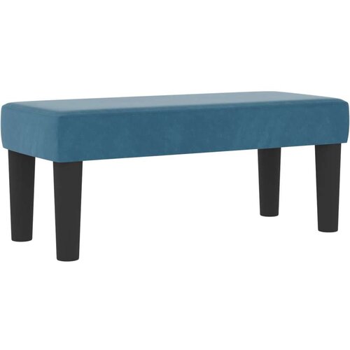  Krevet s oprugom s madracem i klupom tamno plavi 90x190 cm bar&amp;scaron;un Slike