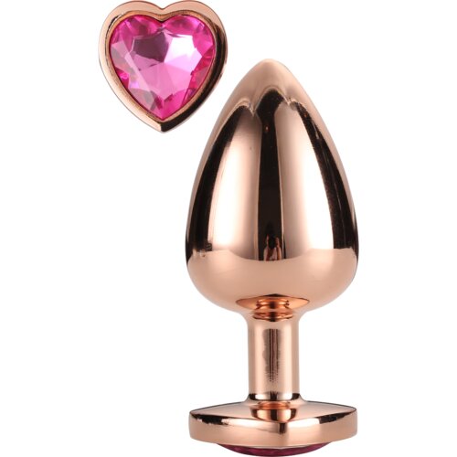 DREAMTOYS analni čep gleaming love rose gold large Cene