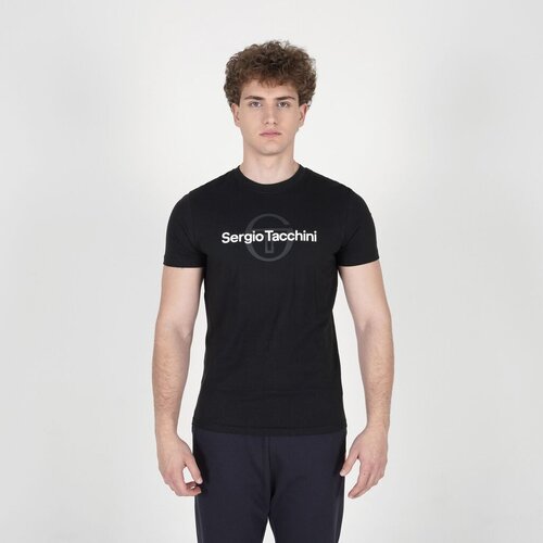 Sergio Tacchini Mu&amp;scaron;ka majica kratkih rukava Essenziale 2.0, Crna Slike