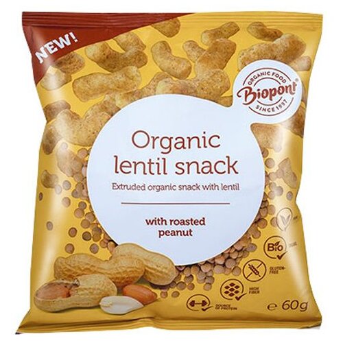 Biopont Flips od leće Kikiriki - Organski 60g Slike