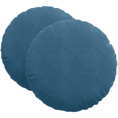 vidaXL Sedežne blazine 2 pcs Modra &Oslash;80 x 29 cm Žamet, (5000111796) Cene