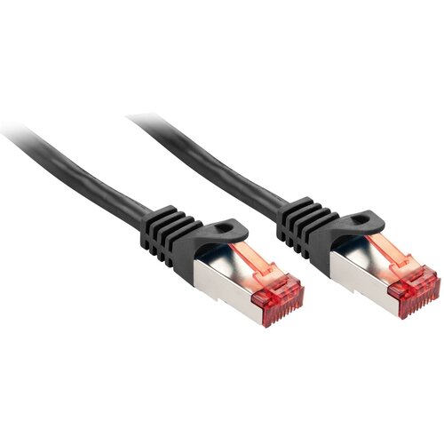 Lindy 47378 RJ45 omrežni kabel\, Patch kabel CAT 6 S/FTP 10.00 m črna 1 kos, (20419784) Cene