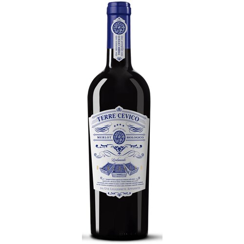 Cevico crveno vino merlot biologico terre, 0,75l Slike