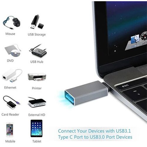 X Wave adapter otg tip-c na USB3.0,mu&amp;scaron;ki-ženski Slike