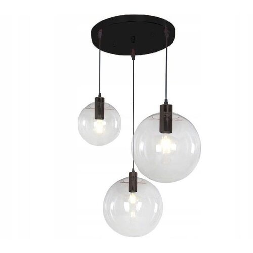 Toolight staklena stropna svjetiljka lassi black 20 + 25 + 30 cm APP309-3C Cijene