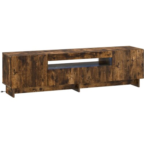 vidaXL LED TV kabinet EDE 153 x 35 x 43 cm Dimljeni hrast - Dimljeni hrast Cene
