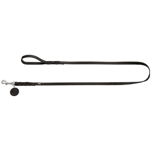Hunter povodec za pse Solid Education 11 mm/150 cm, usnje črna Cene
