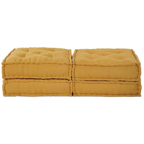  Modularni kauč 2 pcs Žuta 70 x 70 x 36 cm tkanina Slike