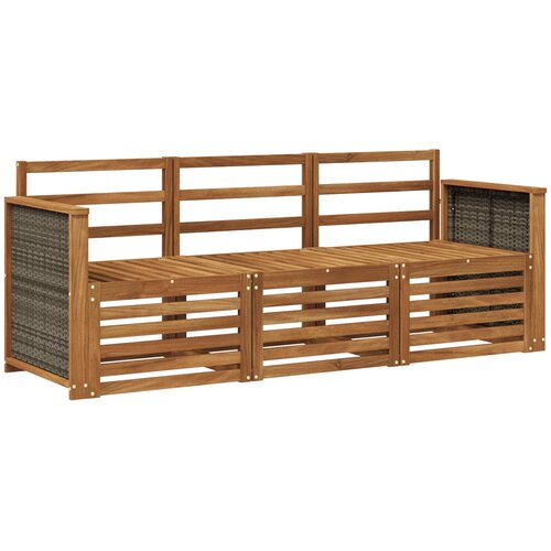  Setovi sofa 3 pcs Čvrsto drvo akacije Slike