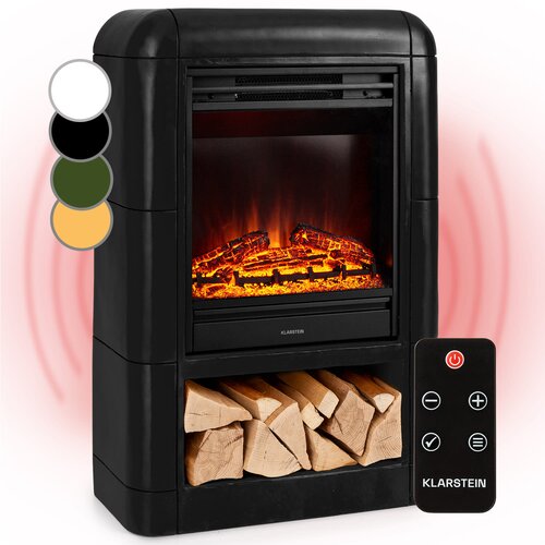 Klarstein Dukono električni kamin 1800 W LED plameni grijač Timer Prostor za drva Slike
