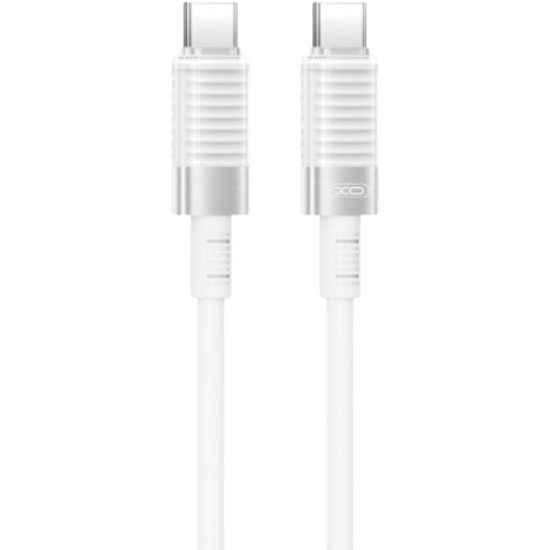 XO Kabl USB-C na USB-C NB-Q291B, 60W, 1m, Beli (ojačani pleteni) Cene