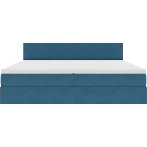  Krevet s od storage s madracem Tamno plava 200 x 200 cm Bar&amp;scaron;un Slike