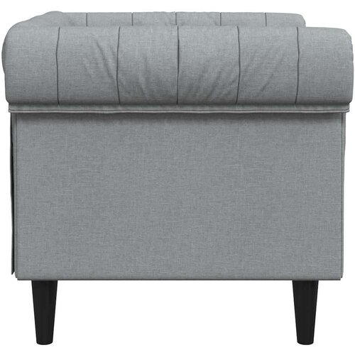  Chesterfield sofa stolica Svjetlosiva 78.5 x 74.5 x 74.5 cm Slike