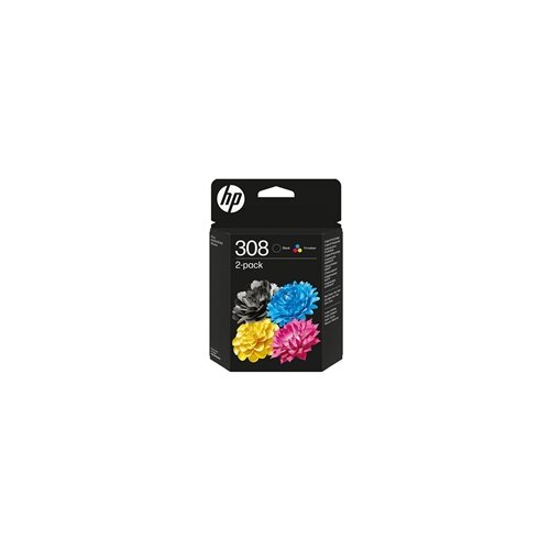 HP Tinta 6L6S6UE nr.308 (crna + boja), original Slike