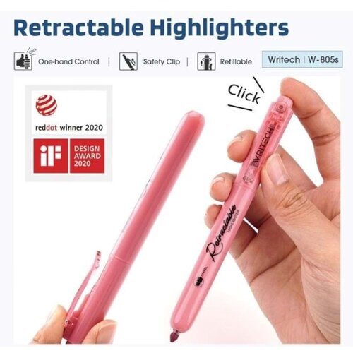 Writech Marker Fluo Click, vijoličen Slike