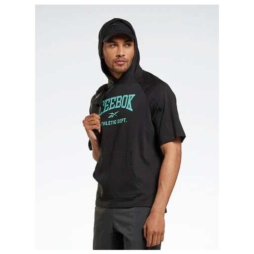 Reebok short outlet sleeve hoodie