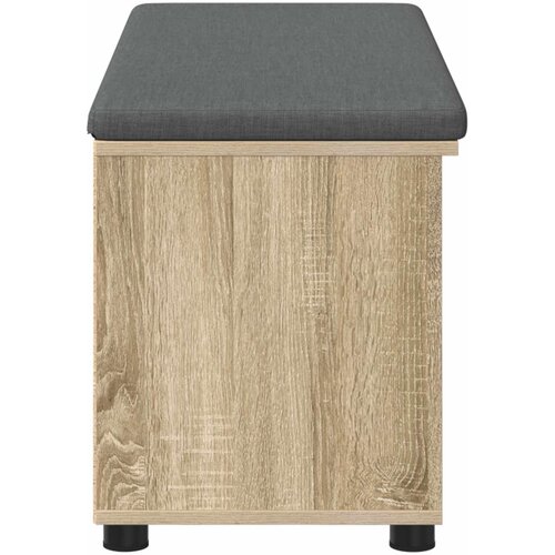  Klupa za hodnik s jastukom Sonoma hrast 100 x 38 x 46 cm Slike