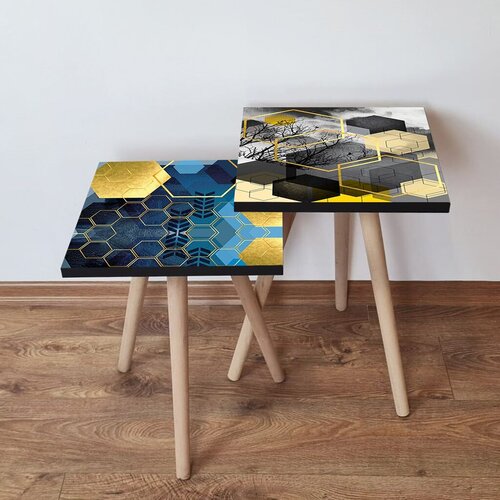 Hanah home set klub stočića 2Shp495, 2 komada, Šareni Cene