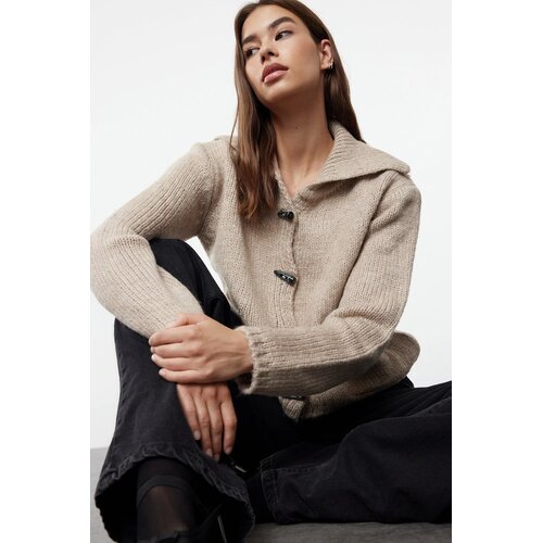 TRENDYOLMILLA Ženski duks TWOAW25HI00169, taupe-bež Cene