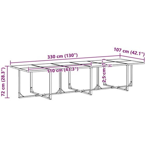 VidaXL Set od 4 Tamno siva Aluminij i staklo Veliki Pro&amp;scaron;irivi Slike